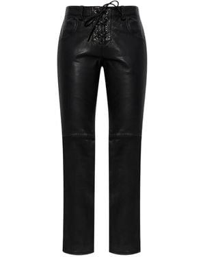 Isabel Marant Vanel Lace-Up Trousers - Black