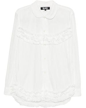 COMME DES GARÇON BLACK Hemd mit Rüschen - Weiß