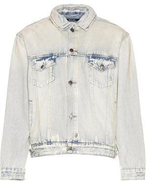 Ksubi Oh G Phase Out Stencil Denim Jacket - White