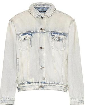Ksubi Oh G Phase Out Stencil Denim Jacket - White