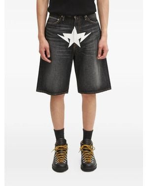 A Bathing Ape Twin Sta Graphic Shorts - Black