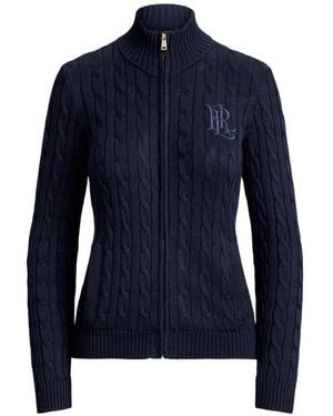 Ralph Lauren Cardigan À Fermeture Zippée - Bleu