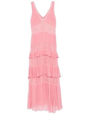 ERMANNO FIRENZE Lace Tiered Dress - Pink
