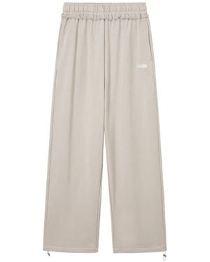 Mini Cream Pantaloni A Gamba Ampia Con Coulisse - Bianco