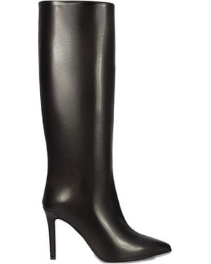 Francesco Russo 80Mm Pointed-Toe Boots - Black