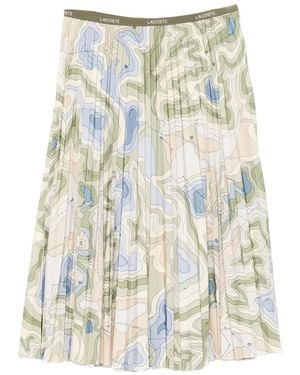 Lacoste Faltenrock Mit Print - Mehrfarbig