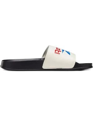Reebok Classic "White/Black" slides - Blanco