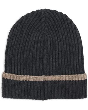 Brunello Cucinelli Cashmere Knit Beanie - Black