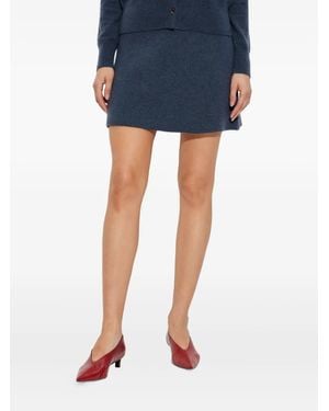 Lisa Yang The Clare Ribbed Knit Skirt - Blue