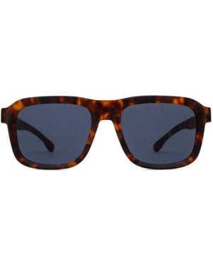 Ic! Berlin Rufus Tortoiseshell Square-Frame Sunglasses - Blue