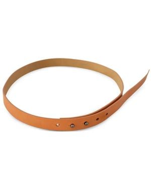 CoSTUME NATIONAL Stud-Fastening Leather Belt - Brown