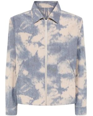 Laneus Jacke Mit Batikmuster - Weiß