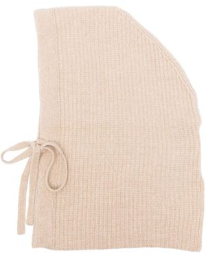 Halfboy Ribbed-Knit Balaclava - Natural