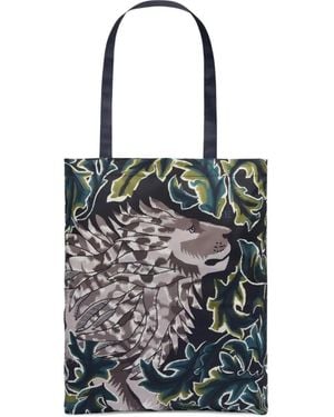 Inoui Edition Schoudertas Met Bloemen- En Dierenprint - Zwart