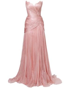IRIS SERBAN Marcas Strapless Maxi Dress - Pink