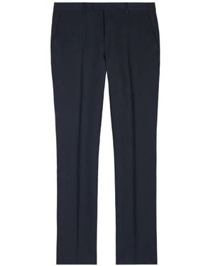Paul Smith Linen Tapered-Fit Trousers - Blue