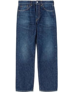 RE/DONE Mid-Rise Straight-Leg Jeans - Blue