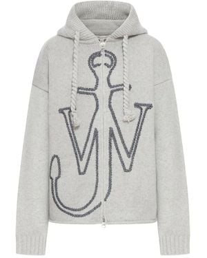 JW Anderson エンブロイダリーパーカー - グレー