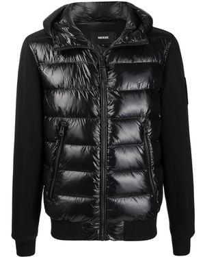 Mackage Kapuzenjacke Mit Gestepptem Einsatz - Schwarz