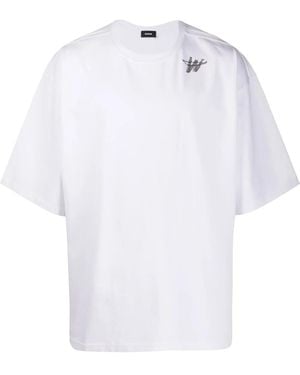 we11done Oversized Logo T-shirt - White