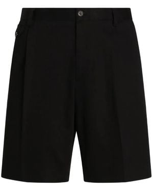 Dolce & Gabbana Bermudas De Algodón - Negro