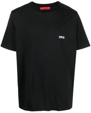 Kusikohc Photograph-Print Cotton T-Shirt - Black
