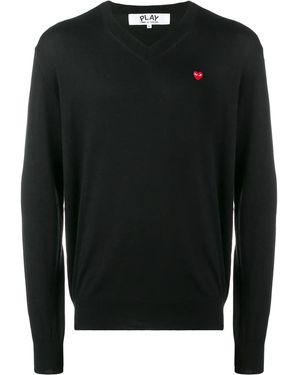 COMME DES GARÇONS PLAY Pullover mit kontrastierendem Logo - Schwarz