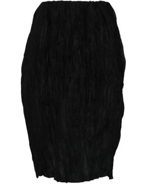 TOTEME Crinkled Mini Skirt - Black
