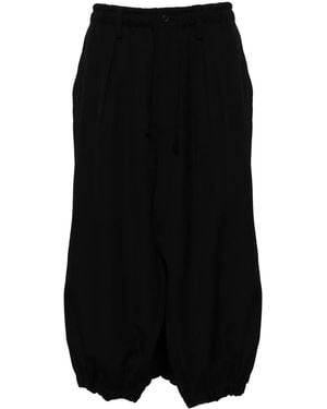 Yohji Yamamoto Wool Trousers - Black