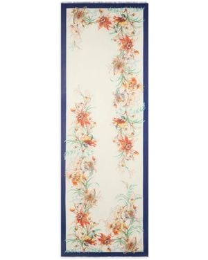 Etro Foulard En Coton À Fleurs - White