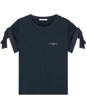 Givenchy Cotton Ribbon T-Shirt - Blue