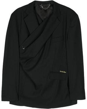 Martine Rose Blazer Empty Wrap Doppiopetto - Nero