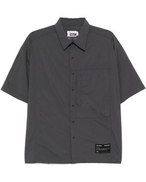 Izzue Camicia A Maniche Corte - Grigio