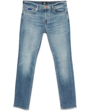 7 For All Mankind Logo-Patch Jeans - Blue