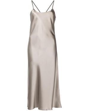 Voz Abito Midi Smanicato - Grigio