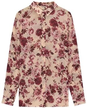 Guess Floral-Print Shirt - Pink