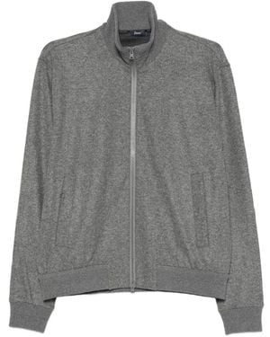Herno Zip-Up High-Neck Cardigan - Gray