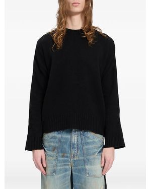 Ann Demeulemeester Crew-Neck Jumper - Black