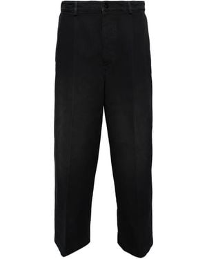 Marni Pressed-Crease Jeans - Black