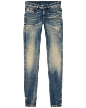 DIESEL Vaqueros Skinny De Talle Bajo 1979 Sleenker - Azul