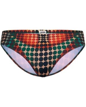 Jean Paul Gaultier Dots-Print Swim Brief - Orange