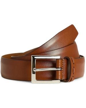 Kiton Gürtel Mit Glanzoptik - Braun
