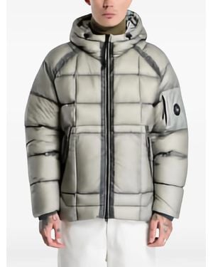 C.P. Company D.D. Shell Hooded Puffer Jacket - Gray