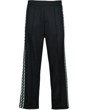Drole de Monsieur Logo-Embroidered Track Trousers - Blue