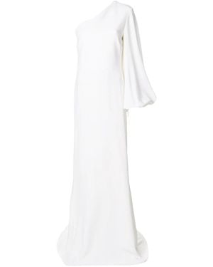 Stella McCartney One Shoulder Long Dress - White