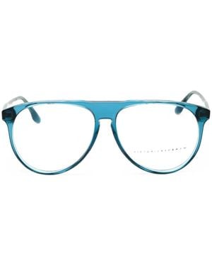 Victoria Beckham Pilot-Frame Glasses - Blue