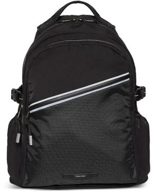 Calvin Klein Zip Grid Backpack - Black