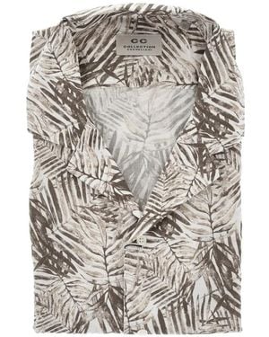 Corneliani Botanical-Print Shirt - White