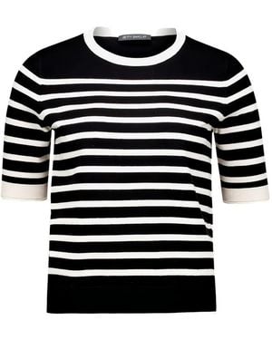 Betty Barclay Striped Short-Sleeve T-Shirt - Black