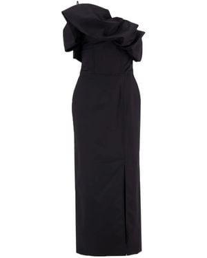 Johanna Ortiz Noche Habanera Maxi Dress - Black